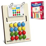 Smartivity Kids Montessori Slide Puzzle Game IColor & Pattern Matching Learning Toys for Kids 4-8 Years I Birthday Gift for Unisex I Preschool Educational Activity Toy for 4,5,6,7,8 I Travel Friendly