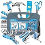 Hi-Spec 48pc Starters Basic DIY Tool Kit Set with Outdoor Bike Multitools for Home, College & Travel