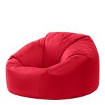 Bean Bag Bazaar Classic Bean Bag Chair, Red, Large Indoor Outdoor Bean Bags for Adults, Water Resistant Lounge or Garden Beanbag, Adult Gaming Bean Bag Chairs with Filling Included