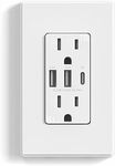 ELEGRP USB Outlets Receptacles, 3-P