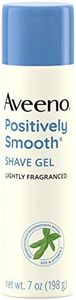 Aveeno Positively Smooth Moisturizing Shave Gel with Soy, Aloe, and Vitamin E to help Prevent Nicks, Cuts.
