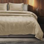 Spread Spain Cotton with Striped Design & 450 Thread Count Barcode Bedsheet Super King Size (112x112 Inch) with 2 Pillow Cover (18x27 Inch) - Mouse