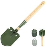 Mastiff Gears® Military Entrenching Shovel, Folding Shovel, Heavy-Duty Shovel for Gardening, Camping, Hiking, Fishing, Hunting, Emergency