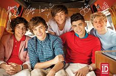 Trends International One Direction - Bus Wall Poster, 22.375" x 34", Premium Unframed Version