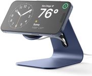 elago MS4 Charging Stand Compatible with MagSafe Charger, Aluminum Stand Compatible with iPhone 16/15/14/13/12 Series, Designed for iOS17 Standby Mode (Cable Not Included) (Jean Indigo)