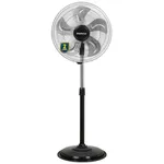 Blueberry's Premium 18" Pedestal Fan High Speed,5 Metal Blades,75 Watts 1350 RPM,Metal Base,4 Speed Control,Height Adjustment,180° Oscillation- 2 Year Warranty (Full Metal)
