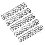 sourcing map Compression Spring, 15Pcs 304 Stainless Steel, 8mm OD, 1mm Wire Size, 40mm Free Length, Silver Tone