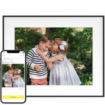 Aura Walden WiFi Digital Photo Frame 38 cm | The Best Digital Frame to Offer | Send Photos From Your Phone | Quick and Easy Installation in the Aura App | Storage