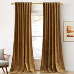 StangH Gold Brown Velvet Curtains 9