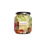 Drivers The Pickle Mix - Silverskin Onions - Gherkins - Cauliflower - Red Pepper - Carrots Traditional Driver's Recipe Picklers Since 1906 Gluten-Free Suitable for Vegetarians and Vegans - 550 g Jar