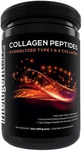 Intelligent Labs Hydrolyzed Type 1 and 3 Collagen Peptides Powder, 100% Cruelty-Free and Grass-Fed Bovine, Supports Healthy Hair, Skin, Nails & Joints, 11g per Serving, 41 Servings a Bottle