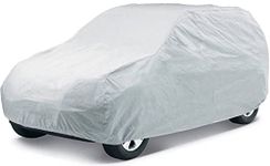 A2D Dust Proof Water Resistant Leaf Protect Paint Protection Car Body Cover Silver Q2 for Maruti Suzuki Vitara Brezza