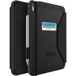 OtterBox Defender Folio Case for Apple iPad 10th gen, Shockproof, Ultra-Rugged Protective Folio Case with built in Screen Protector, 2x Tested to Military Standard, Black, Non-Retail Packaging
