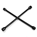 Torin TRX31101-14F Professional 14" Universal Heavy Duty 4-Way Cross Lug Wrench, Black