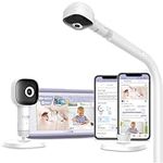 Hubble Connected SkyVision Pro Twin AI-Enhanced 2 HD Smart Camera Baby Monitors, Parent Unit, Mount, Remote Pan Tilt Zoom, 2-Way Talk, Night Vision, Nightlight, Soothing Sounds, Wellness Tracker, App