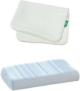 The White Willow Soft Fabric Pillow Case 23" L x 14" W x 4" H, Washable, Removable Zippered Pillow Cover Only, Fits Cervical Contour Bed Pillow- Off White