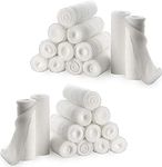 Gauze Bandage Rolls - (24 Pack) 3 in x 4.1 Yards Per Roll of Medical Grade Gauze Bandage and Stretch Bandage Wrapping for Dressing All Types of Wounds and First Aid Kit by MEDca, (3-Inch, 24 Pcs)