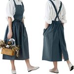 Cotton Linen Apron Japanese Style W