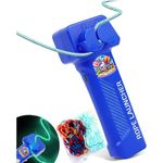 Magic TOYLAND Kid Rope Launcher Glow In Dark Party Toy In Built Uv Light, Multicolor