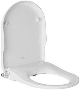 Cefito Bidet Toilet Seat, Non Electric Toilets Cover Portable Smart Wash Clean Seats Spray Set Home Travel Bathroom Attachment, with Dual Nozzle Adjustable Flush Volume Lockable White