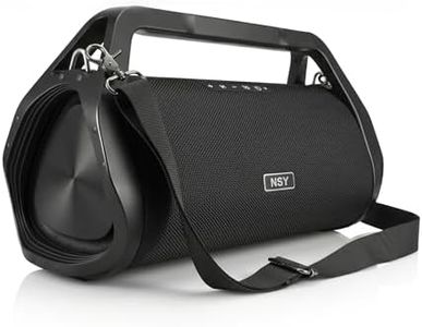 NSY Audio 80W Portable Boombox w/Built-in Handle & Strap