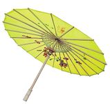 TIPTOP DECORATION Parasol Japanese Traditional Umbrella (33 Inch) (Authentic) (Handmade) (1 Piece) (Yellow)