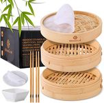 KITCHENCRUST Bamboo Steamer Basket 