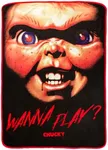 Silver Buffalo Chucky Wanna Play 45" x 60" Fleece Throw Blanket