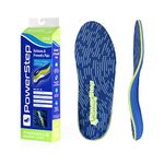 PowerStep Unisex Ball of Foot Cushion Insole, Blue/Light Green, Numeric_6 US Men