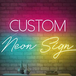 Insegne al neon personalizzate, per decorazione da parete, grandi cartelli al neon personalizzati per camera da letto, compleanno, matrimonio, bar, decorazione per la casa