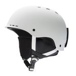 SMITH Optics Unisex Adult Holt Snow Sports Helmet (Matte White, Large 59-63cm)