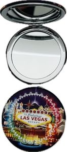 Rubie's Las Vegas Landmark Circle Compact Mirror - Las Vegas Strip (Blue)