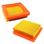 HQRP 2-pack Filter compatible with Stihl 4180 141 0300, 4180 141 0300B fits FS89, FS89R, FS91, FS91R, FS111, FS111R, FS111RX, FS131, FS131R, FS311, FR131T Brushcutters Trimmers