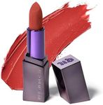 URBAN DECAY Vice Hydrating Lipstick (Hitch Hike - Medium Brick Nude - Matte Finish), Creamy Formula, Moisturizing Lip Color with Aloe Vera & Avocado Oil, Vegan, Cruelty-free - 0.11 oz