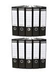 Eastlight A4 Lever Arch Files Black & White Pack of 10