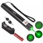 Partish Powerful Laser Light 1000MW Rechargeable Powerful Green Lazer Pointer Light Pen for Kids to Play, 20 Km High Power Pointer