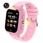 Kesasohe Kids Smart Watch, Kids Phone Watch with Two Way Call SOS SMS 25 Puzzle Games HD Camera Music Pedometer Alarm Video Calculator Recorder Torch, Smart Watch for Boys Girls Student 4-12 Years