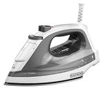 Compact Steam Iron Grey IR1020S BLACK + DECKER LIGHT N'EASY