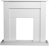 Adam Sutton Fireplace in Pure White