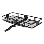 CURT Manufacturing 18153 Basket Trailer Hitch Cargo Carrier, 500 LBS Capacity, 60-Inch x 23-1/2-Inch x 5-1/2-Inch, Fits 2-Inch Receiver
