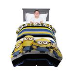 Franco Kids Bedding Soft Microfiber Reversible Comforter, Twin/Full, Minions The Rise of Gru