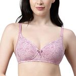 Enamor Non-Wired Racerback Strap Lightly Padded Womens T-Shirt Bra (Wild WASH, 36B)