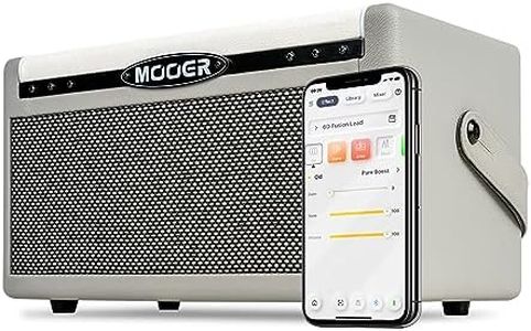 MOOER SD30i Practice Guitar Amp Portable Smart Amplifier, Bluetooth 30W Stereo Sound, 5Hrs Bettary Life, with 101 Effects, 80s Looper and 40 Drummer for Electric Guitar