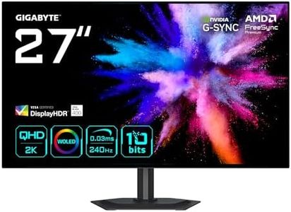 Gigabyte GO27Q24G 27” W-OLED 2K QHD Gaming Monitor - 2560 x 1440, 240Hz, 0.03ms, 275 cd/m², FreeSync Premium, G-Sync Compatible, HDMI 2.1, Displayport 1.4