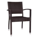 Ascot Stacking Rattan Armchair - Outdoor Chairs - Rattan Garden Dining Chair