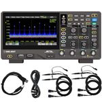SIGLENT Digital Oscilloscope SDS814X HD 100MHz Frequency Band + 12 bit Vertical Resolution + Maximum 2 GSa/s Sample Rate + 4 Analog Channels + 50 Mpts Maximum Memory Length + 500,000 Wfms/s Waveform