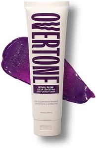 Overtone Daily Color Depositing Conditioner - 4.5oz Temporary Coloring Conditioner with Shea Butter & Coconut Oil - Refresh Color & Prevent Fading- Vegan & Cruelty-Free, Purple for Brown is Royal Plum