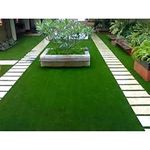 CHETANYA Loomtex Artificial Grass Carpet, Mat for Balcony, Terrace, Office Floor Mat, (Natural Green, 4 x 12 Feet)