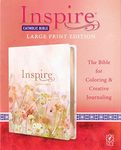 NLT Inspire Catholic Bible Large Print (LeatherLike, Pink Fi: The Bible for Coloring & Creative Journaling