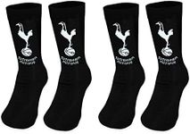 Tottenham Hotspur FC Official Gift 2 Pair Pack Boys Dress Socks Size 12.5-3.5